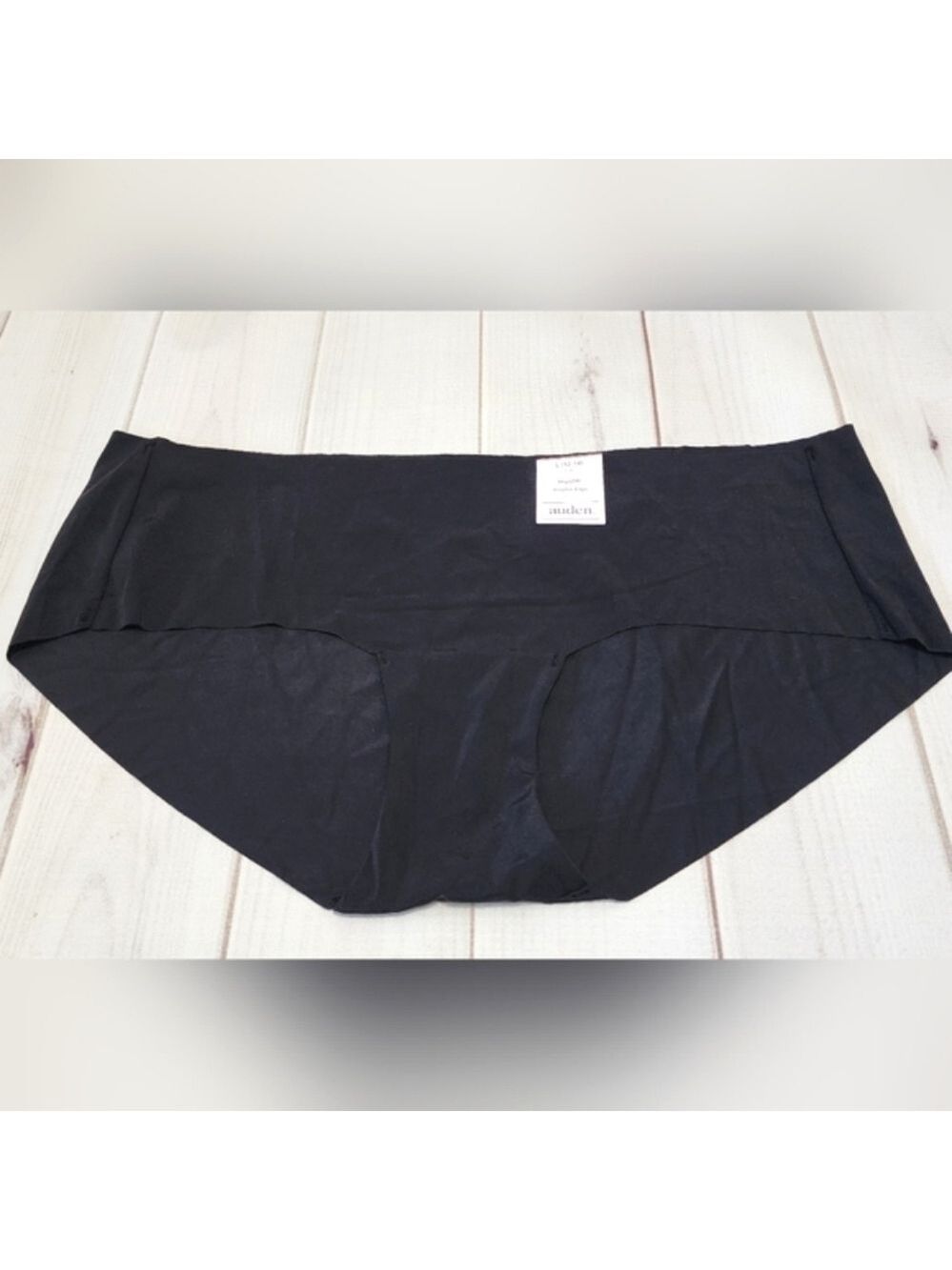 Auden Hipster Invisible Edge Black Underwear Large (12/14) - New With Tags